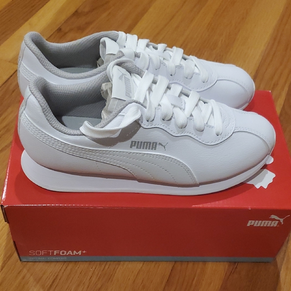 Puma White Sneakers with SoftFoam